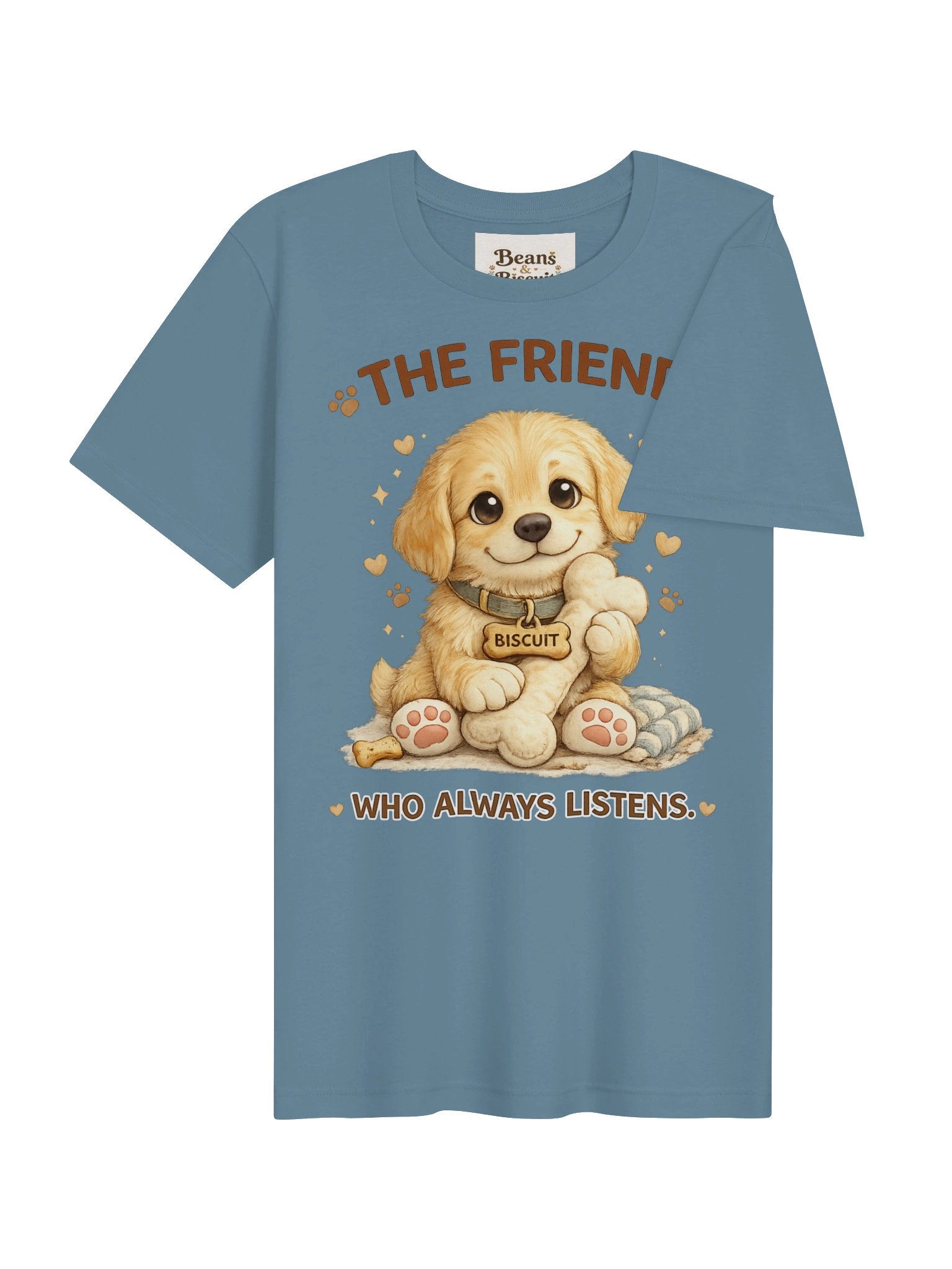 Biscuit The Friend Who Always Listens Puppy Tee product image (4)