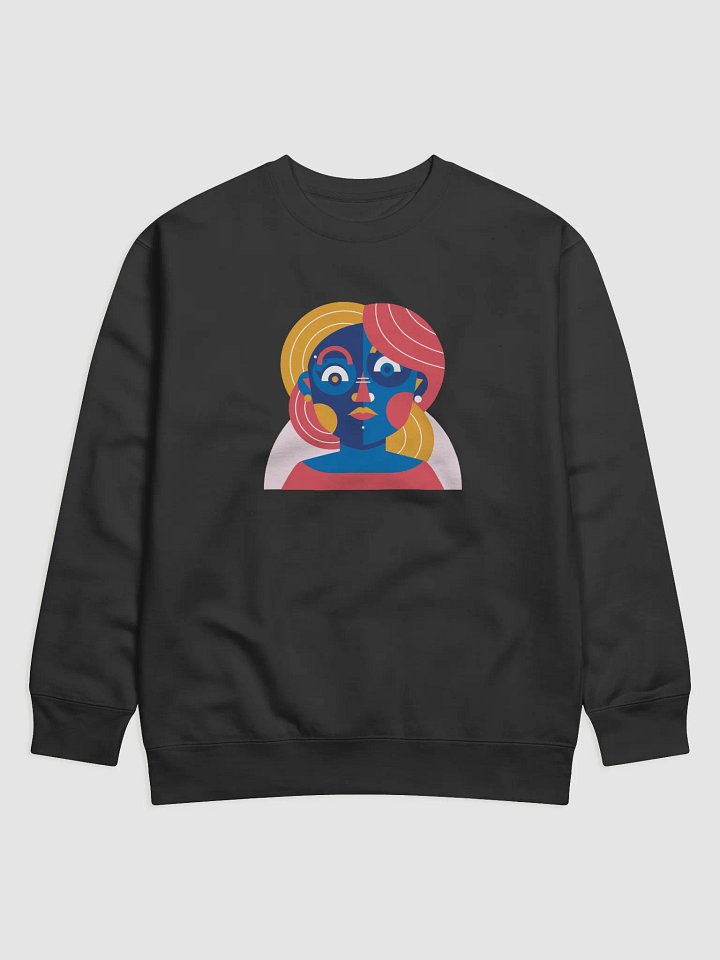 Geometric Portrait Premium Sweatshirt product image (1)