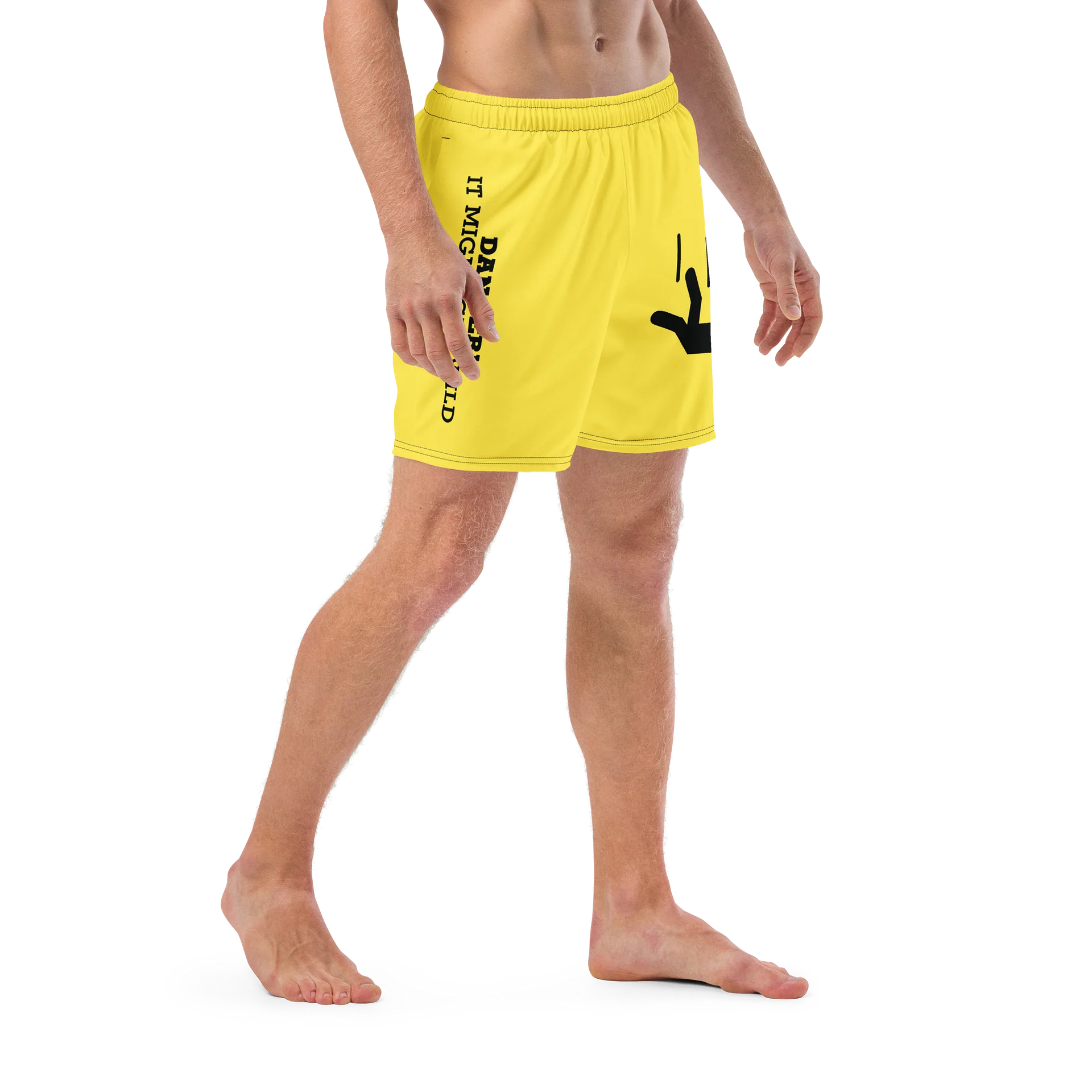 DANGER! - Yellow/Black Swim Trunks product image (6)