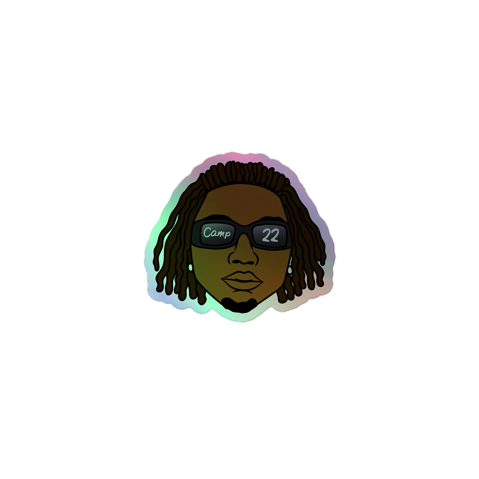 Camp 22 holographic Sticker product image (1)