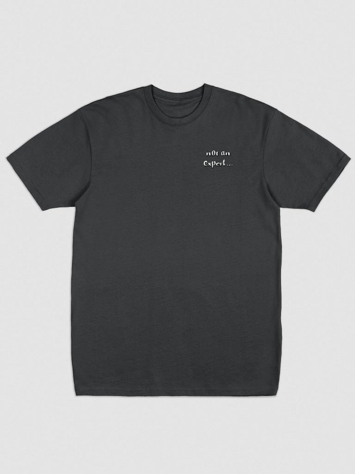 "not an expert..." Official White Emblem Heavyweight Tee product image (1)