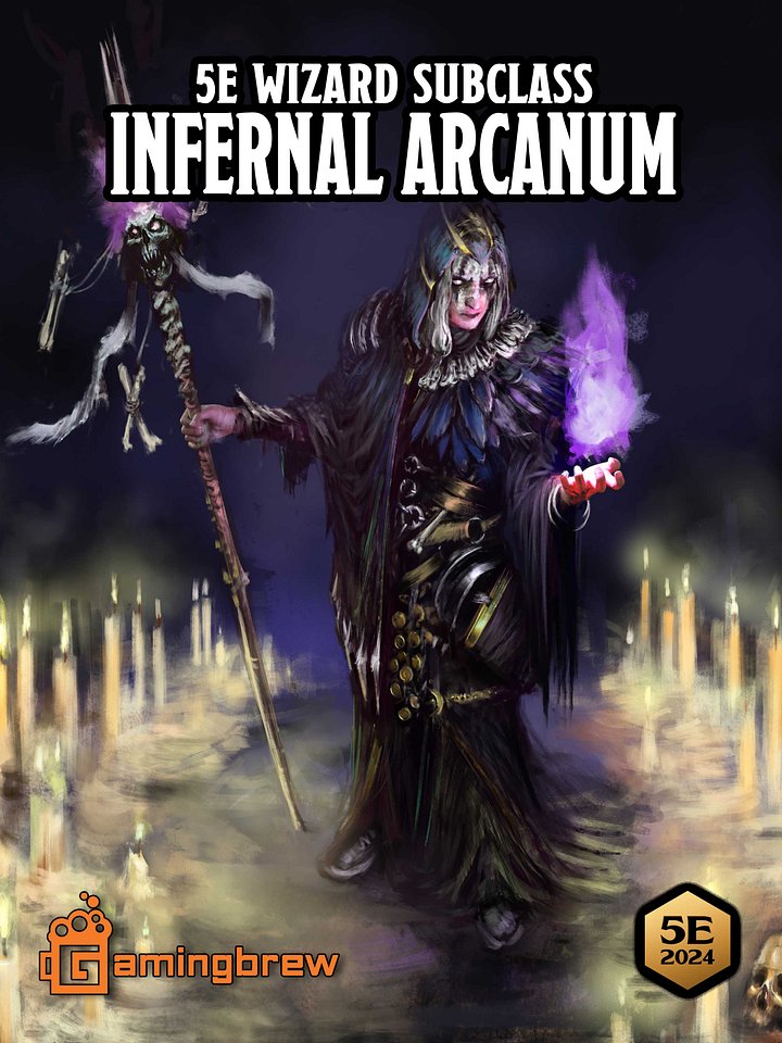 Infernal Arcanum | 5.5E Wizard Subclass product image (1)
