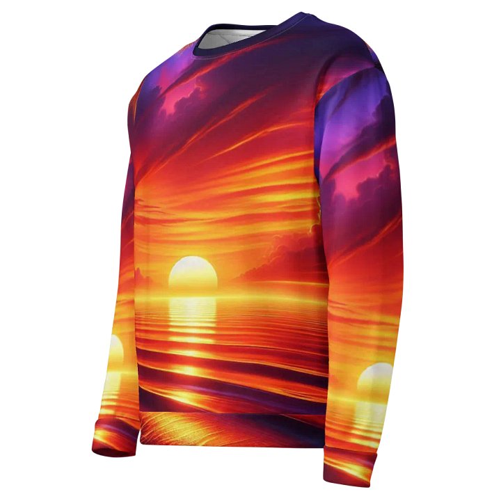 Tropical Sunset All-Over Print Sweatshirt | AI Design product image (1)