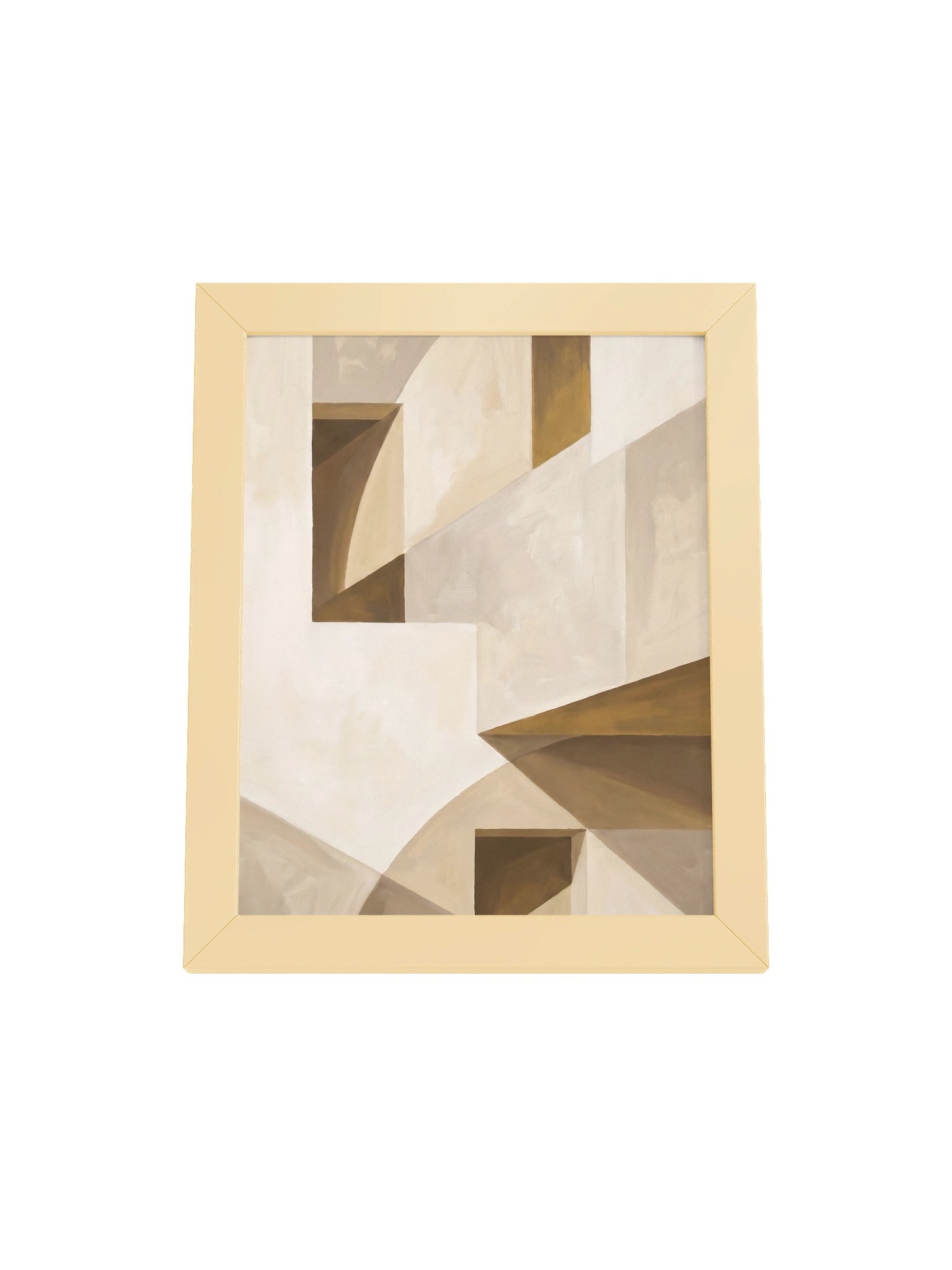 Beige on Wall - Abstract Architectural Forms Wall Art product image (9)