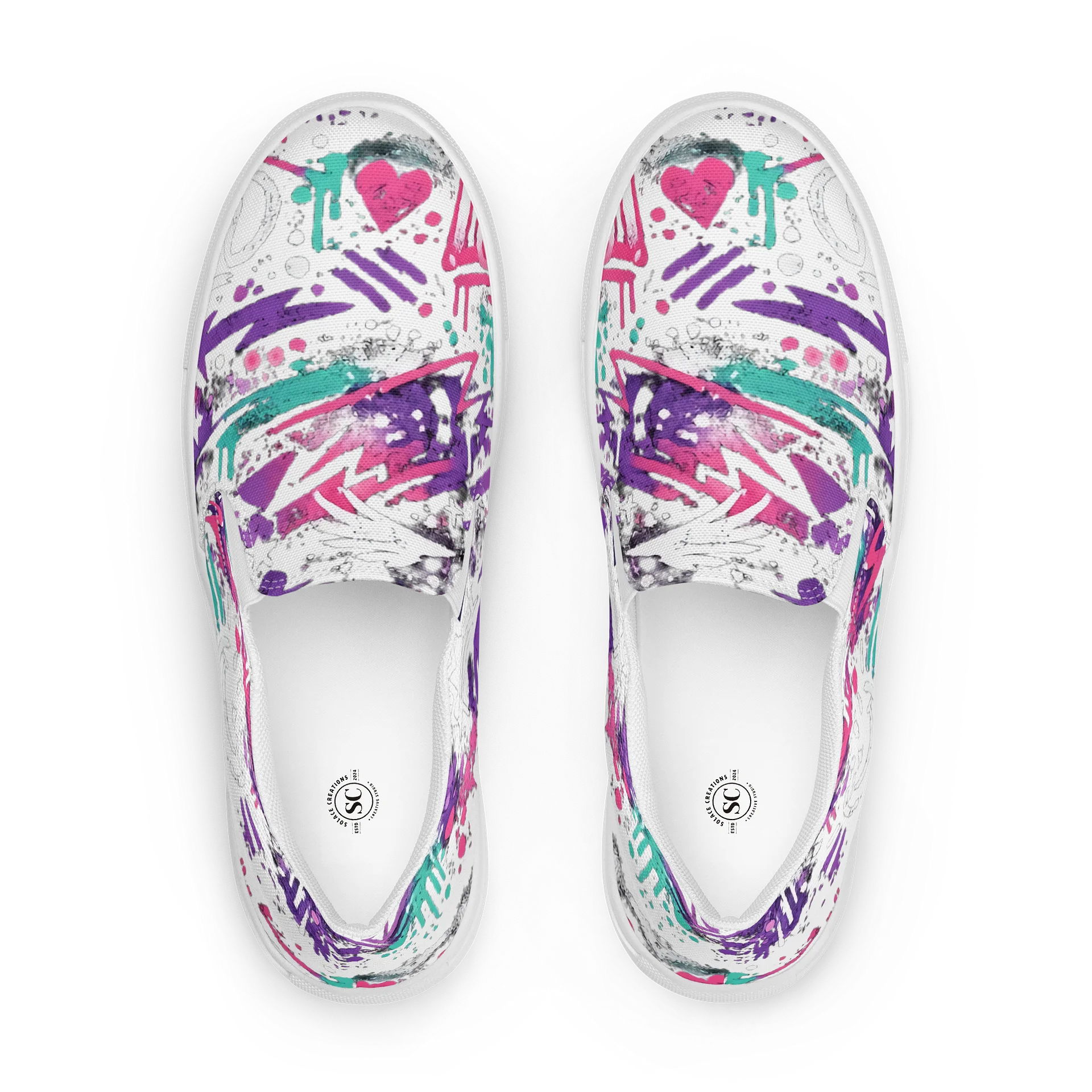 Fearless Vibe Graffiti Slip-On Canvas Shoes product image (1)