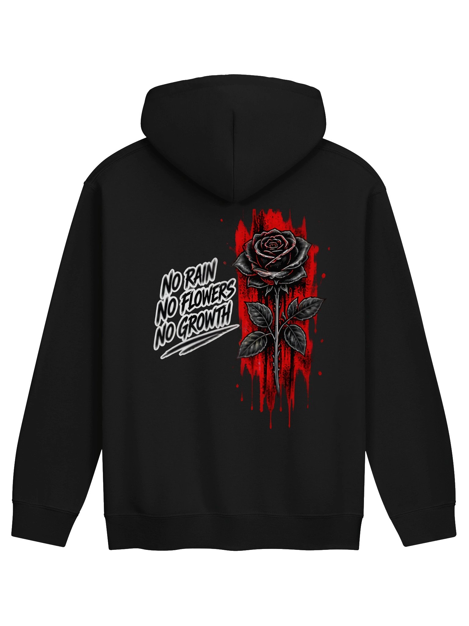 No Rain, No Flowers, No Growth Rose Hoodie | Haven Teen Collection product image (13)