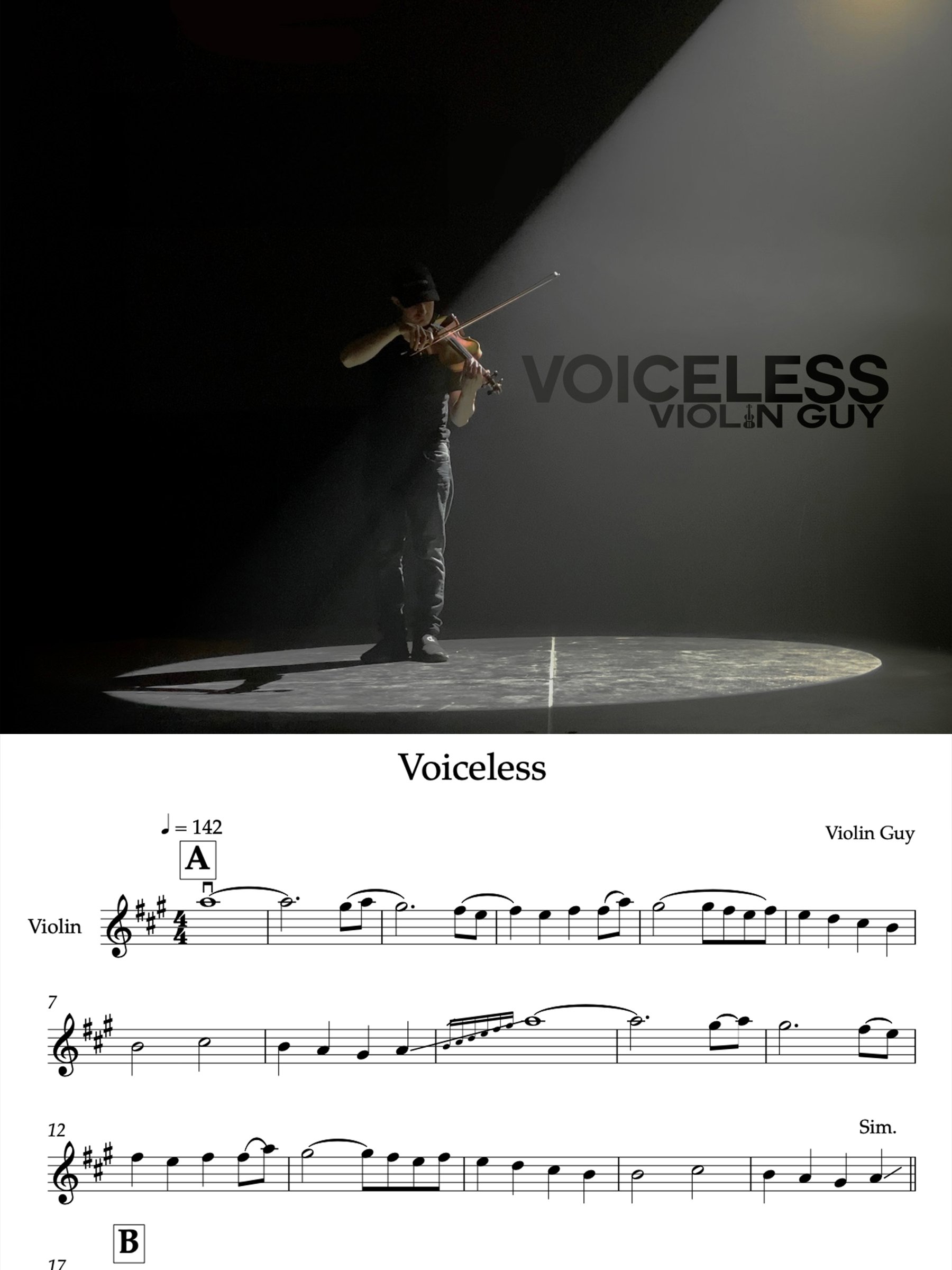 Voiceless - Sheet Music product image (1)