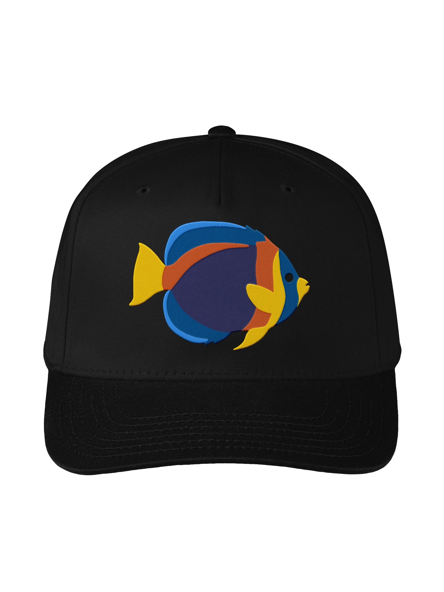 Scribbled Angelfish Mid-Profile Baseball Cap (Embroidered) for Reef and Marine Aquarium Lovers product image (1)