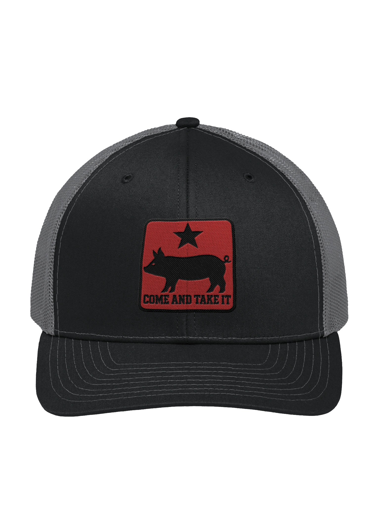 Gonzalez Flag Pig Hat (Black on Red) product image (1)