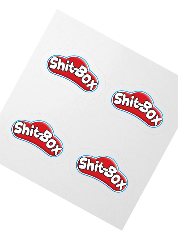 SHIT-BOX STICKERS (4-PACK) product image (2)