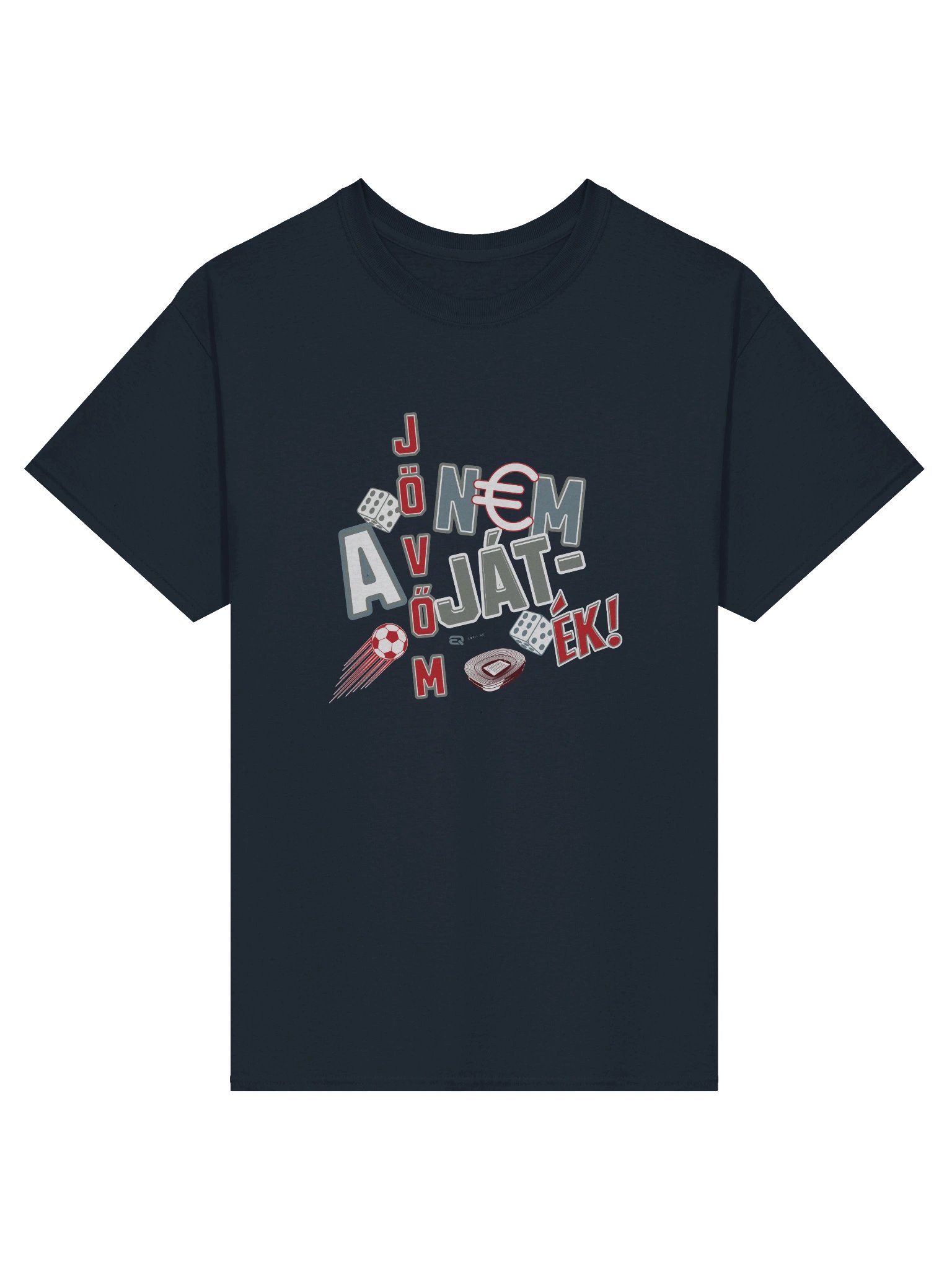 A jövőm nem játék! Unisex 100% Pamut Gildan Dizájn_EQALL.hu® Originals_Piros / Szürke product image (3)