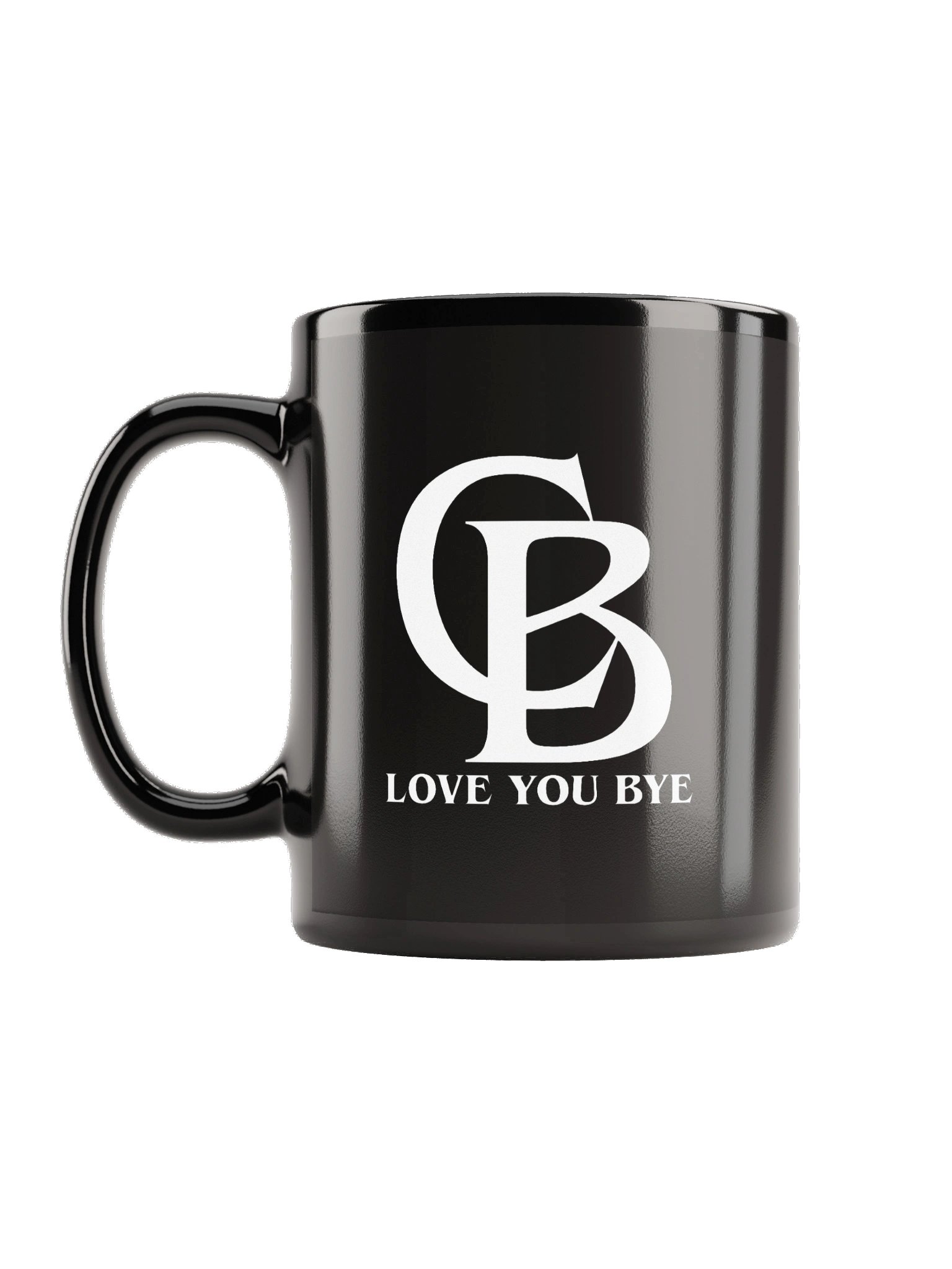 Love You Bye Black Glossy Mug product image (1)