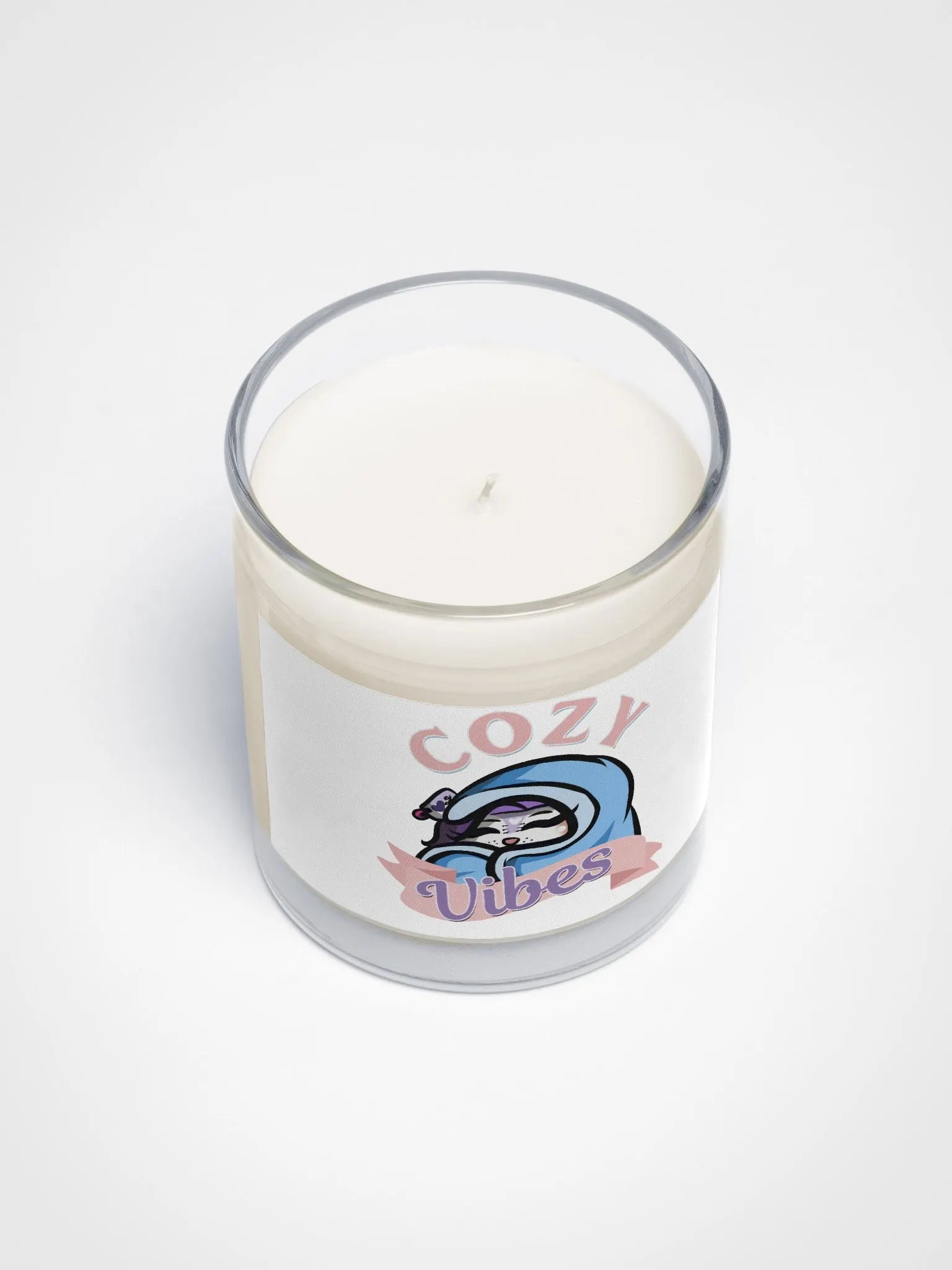 Cozy Vibes Unscented Soy Wax Candle product image (3)