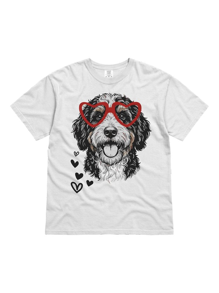 Bernedoodle Heart Glasses Comfort Colors Garment-Dyed Heavyweight T-Shirt product image (1)