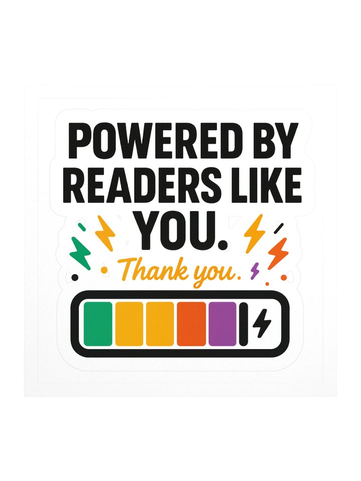 Powered by Readers 2 Sticker product image (2)