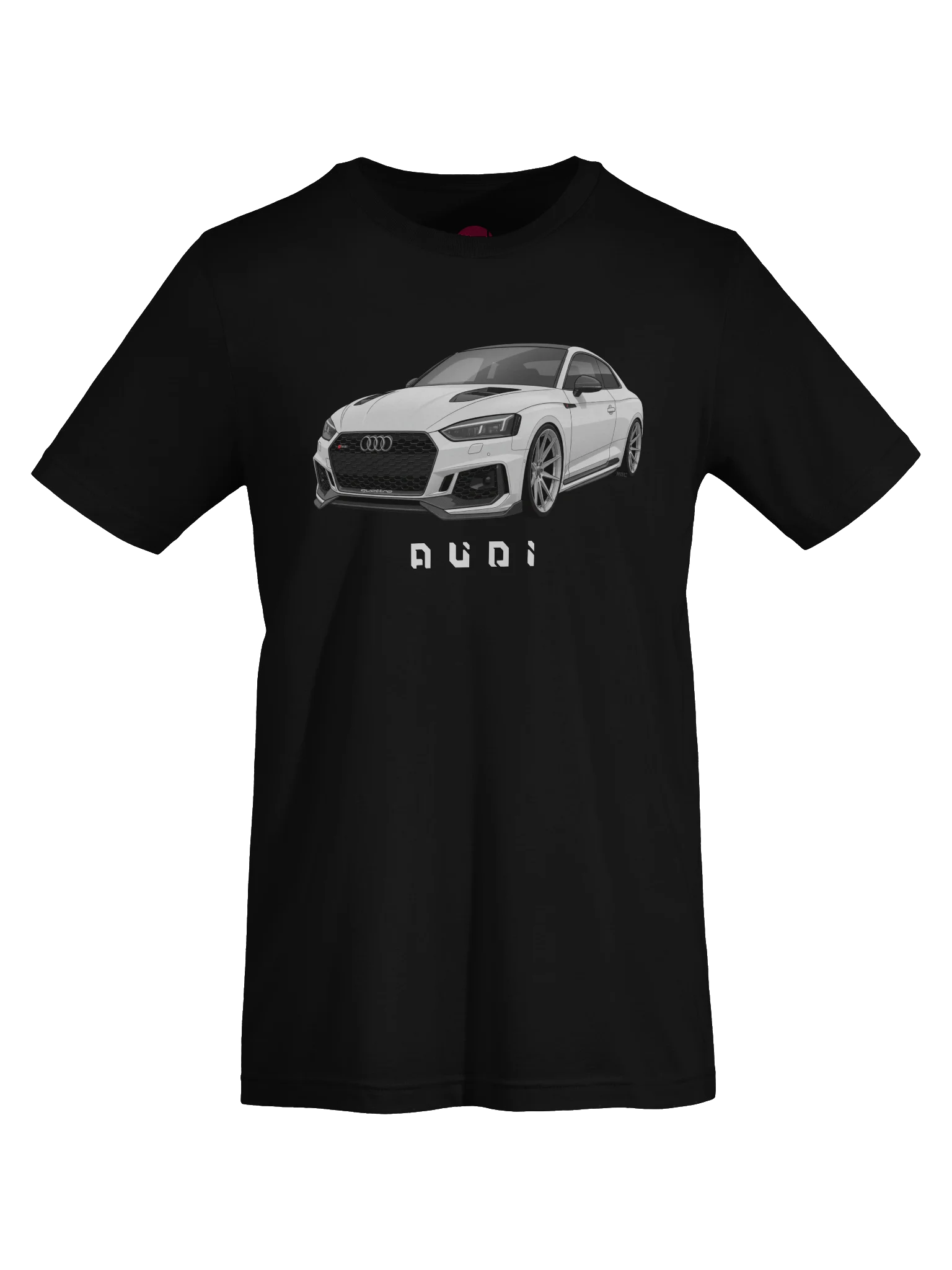 White Audi RS5 Shirt (Retro, Sketch, Silhouette) product image (57)