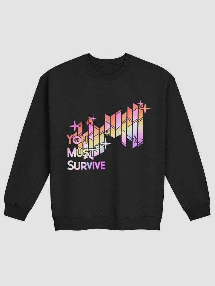 RAINBOW "YOU MUST SURVIVE" Stained Glass Sweatshirt product image (1)