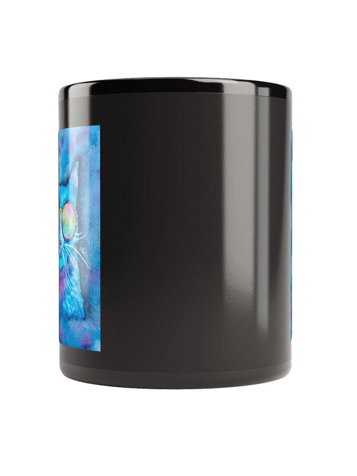 Willa The Wonder Cat— Black Glossy Mug product image (3)