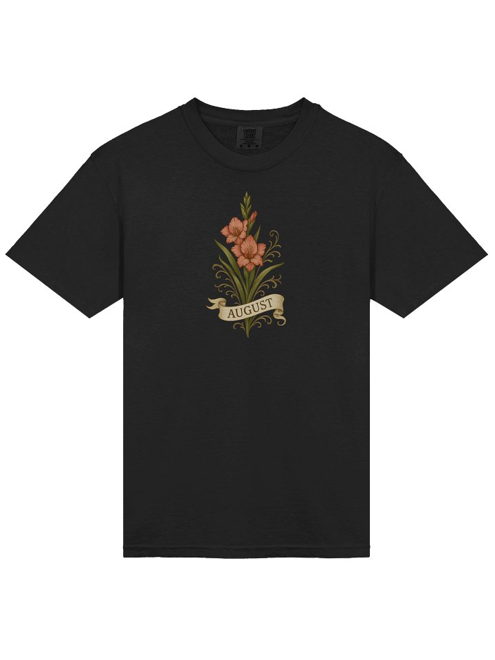 August Birth Flower Shirt – Gladiolus T-Shirt for Women | Vintage Cottagecore Birthday Gift | Botanical Floral Graphic Tee product image (1)