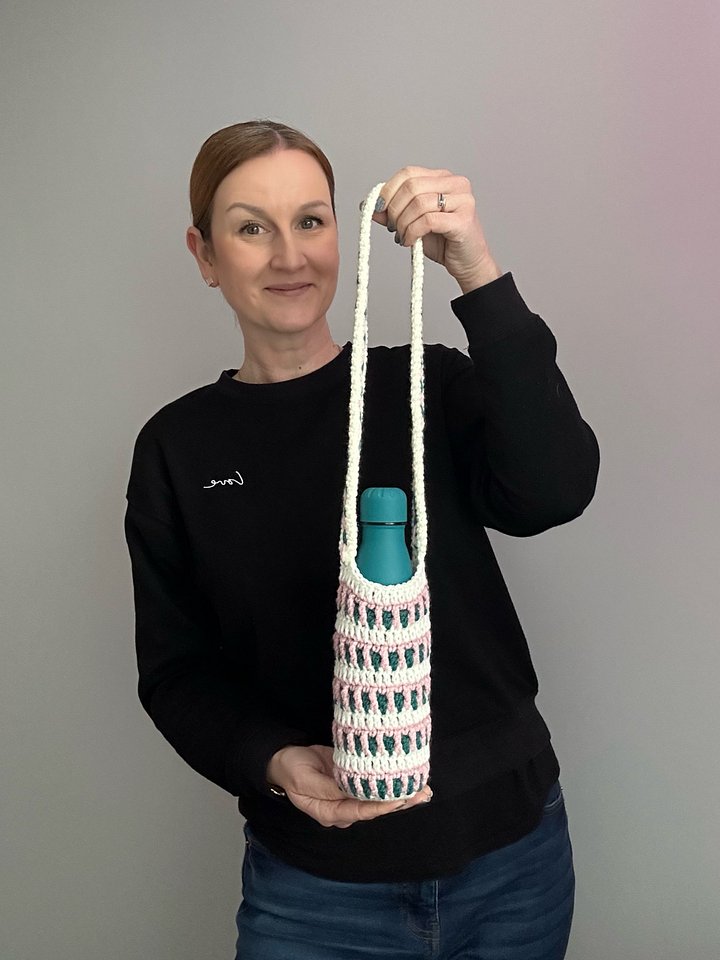 Crochet Water Bottle Holder Sling PDF Pattern product image (1)