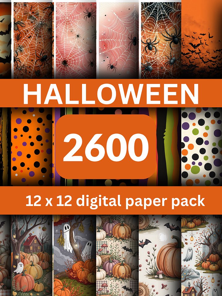 Halloween Digital Paper Bundle product image (1)