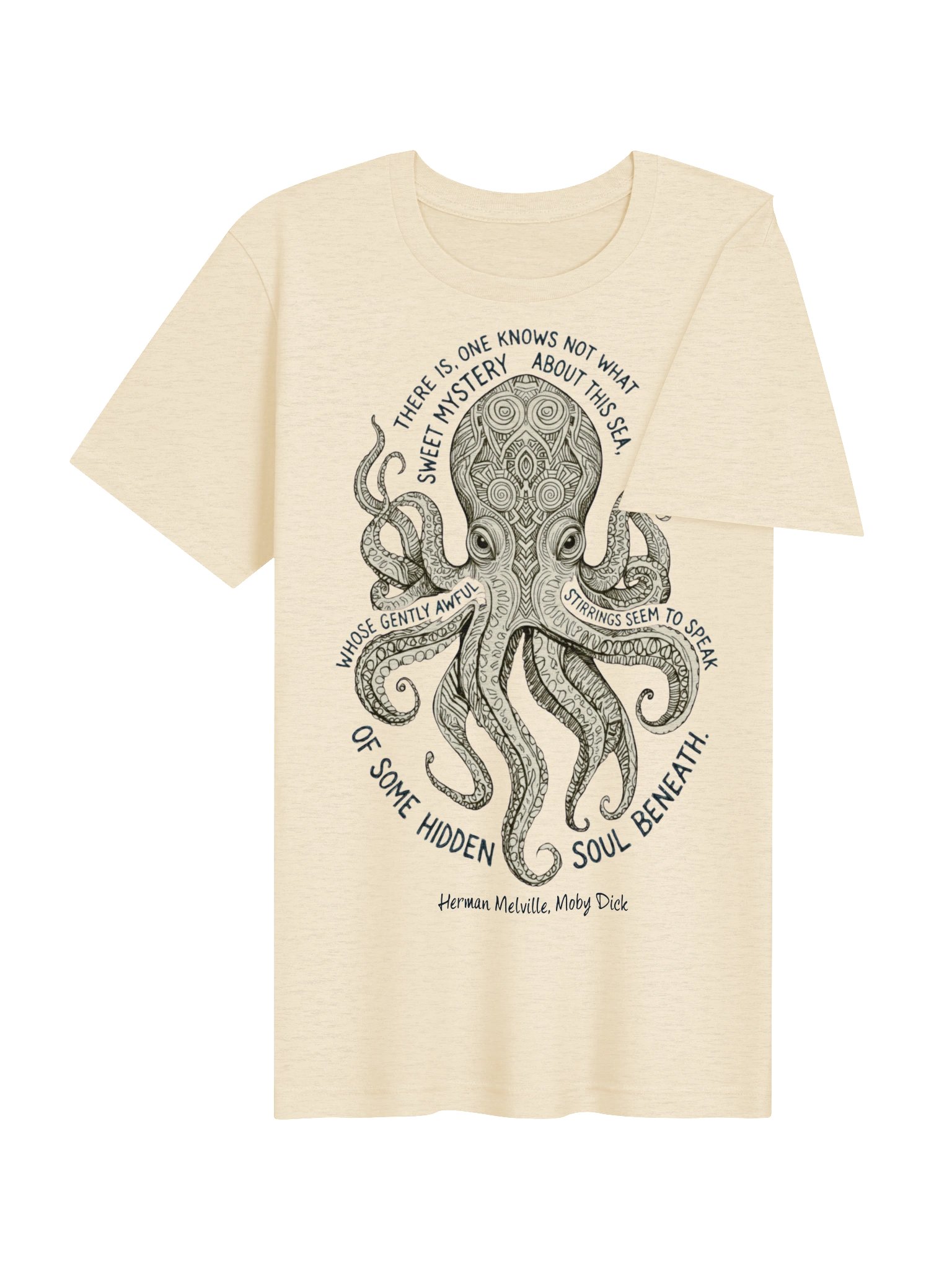 Moby Dick Shirt, Herman Melville Quote, Mysterious Kraken Literary Tee product image (5)