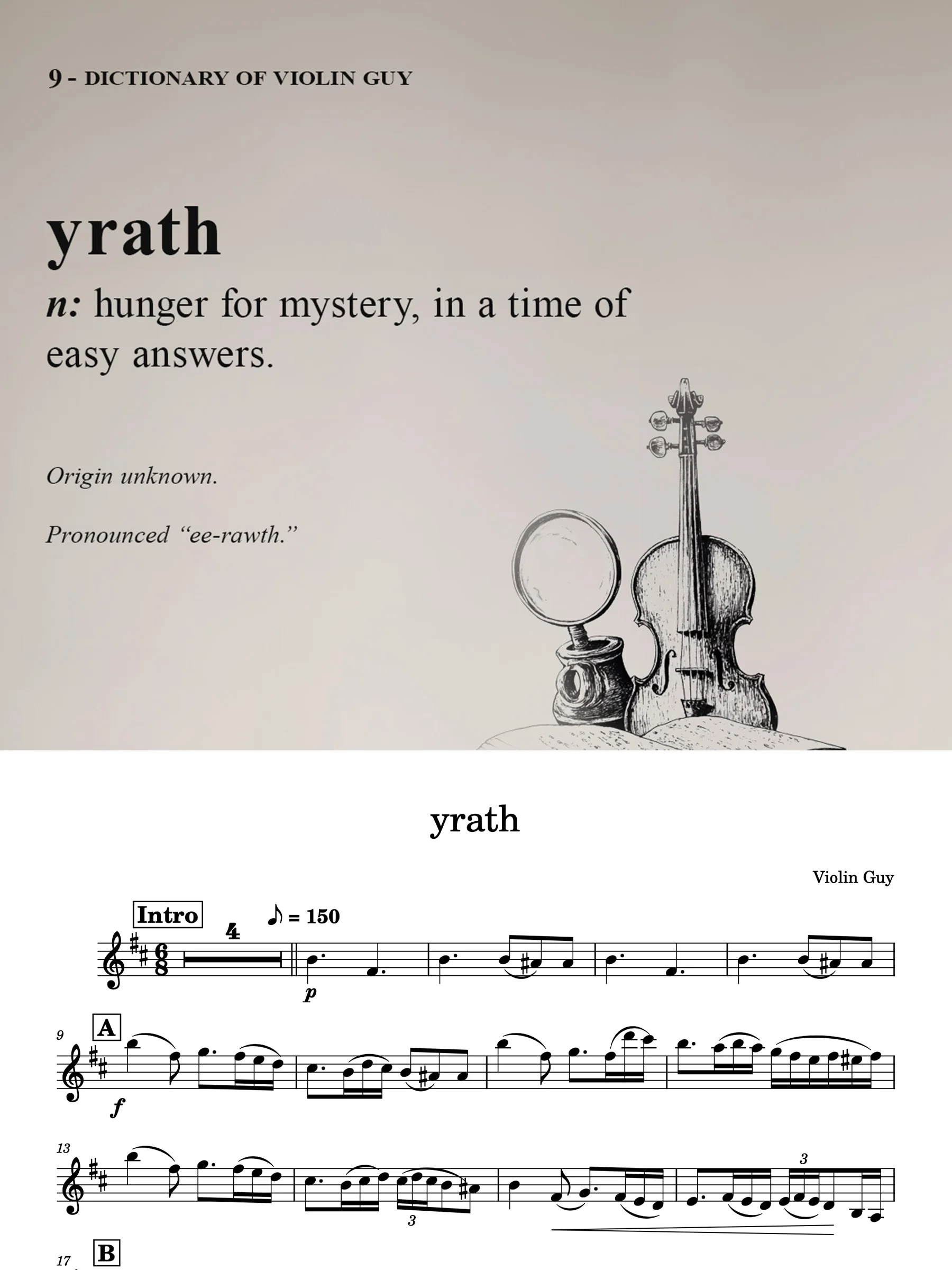 yrath - Sheet Music product image (1)