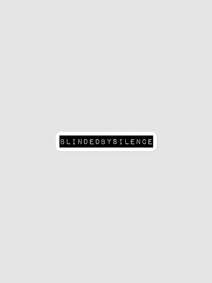 BlindedBySilence Sticker product image (1)