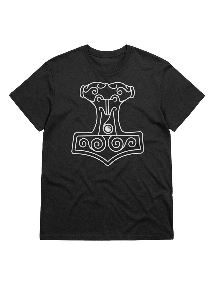 White Mjolnir - Młot Thora - koszulka unisex z bawełny organicznej product image (12)