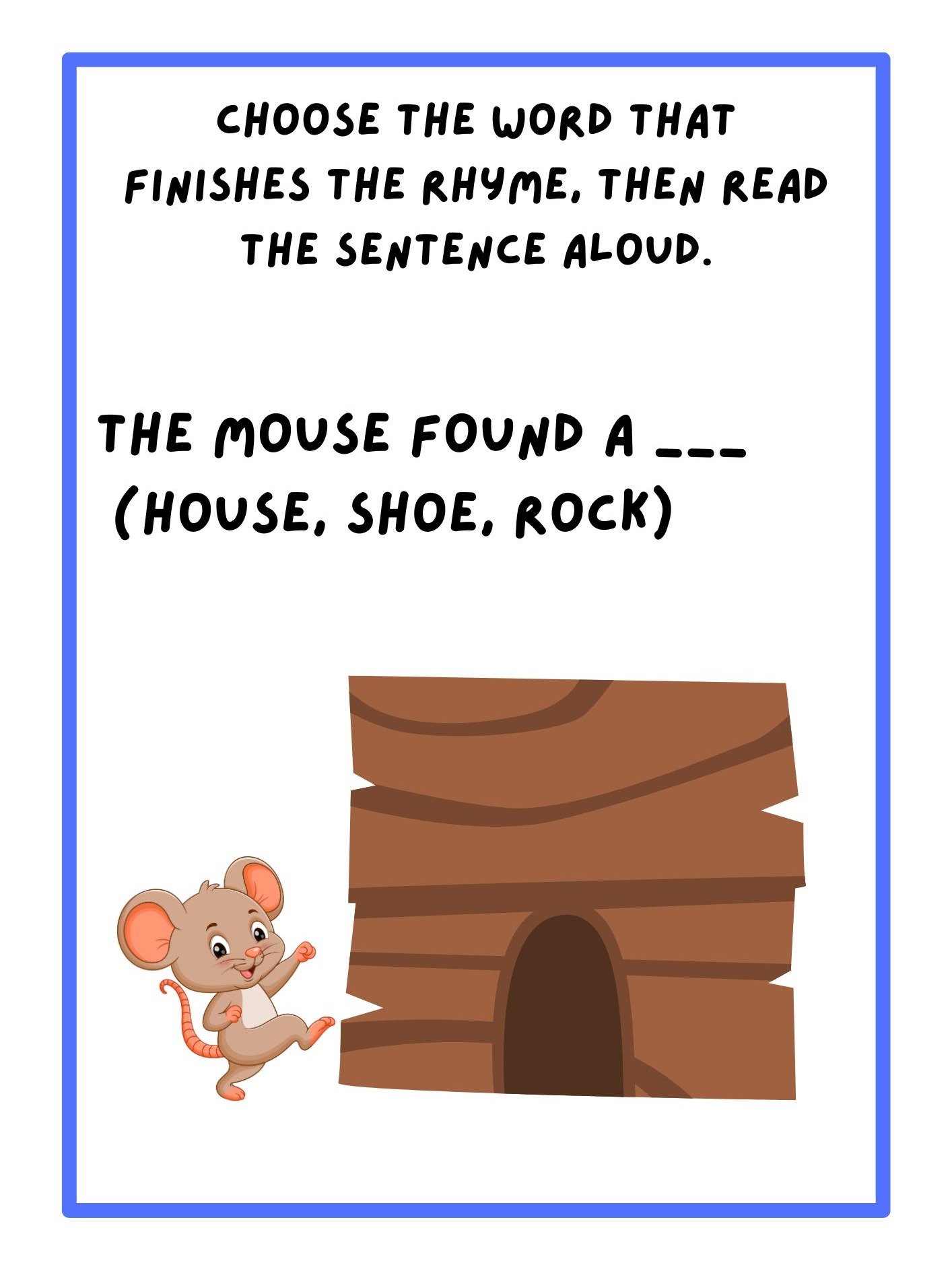 Rhyme Time Printable Worksheets product image (4)