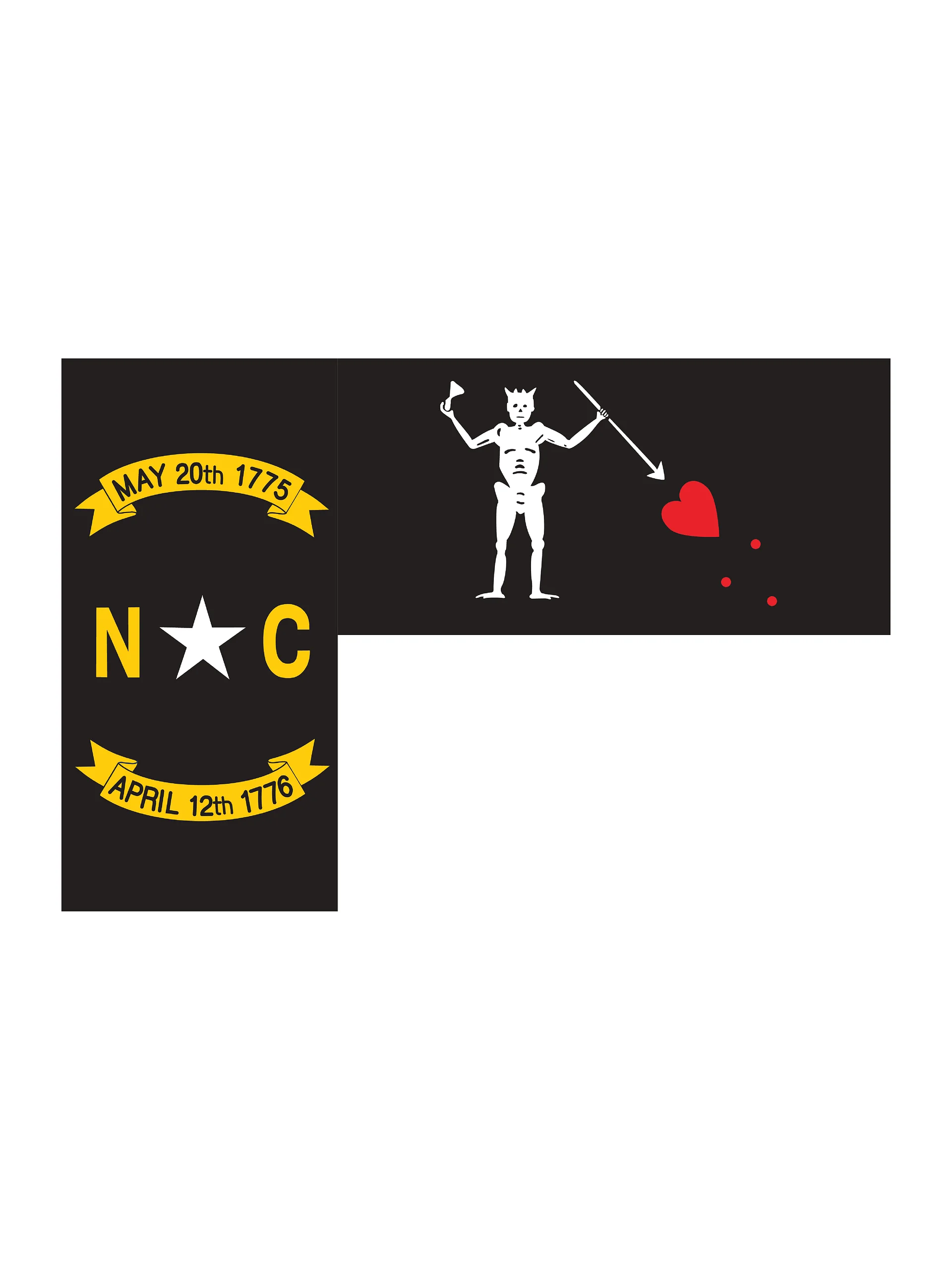 NC Revenge Flag Sticker Sheet product image (2)