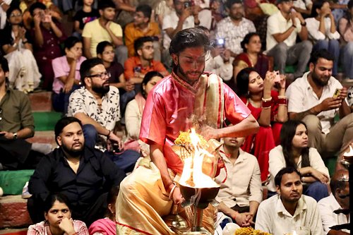 Ending the day at Assi Ghat for the evening Ganga Aarti was a powerful experience. The synchronized ritual of fire, incense, ...