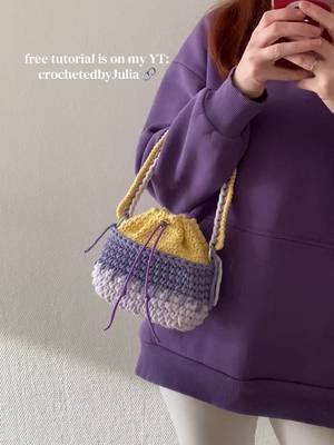 YT: crochetedbyJulia 🔗🫶🏻#crochet #crochetbag #bagpattern #crochettrend #crochetideas 