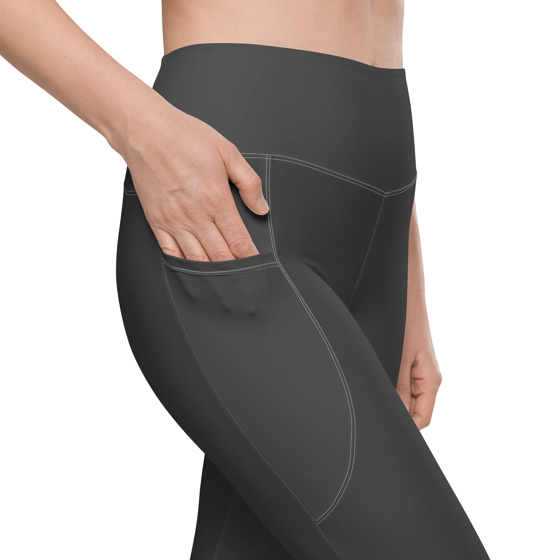 Gray Leggings with Pockets product image (9)