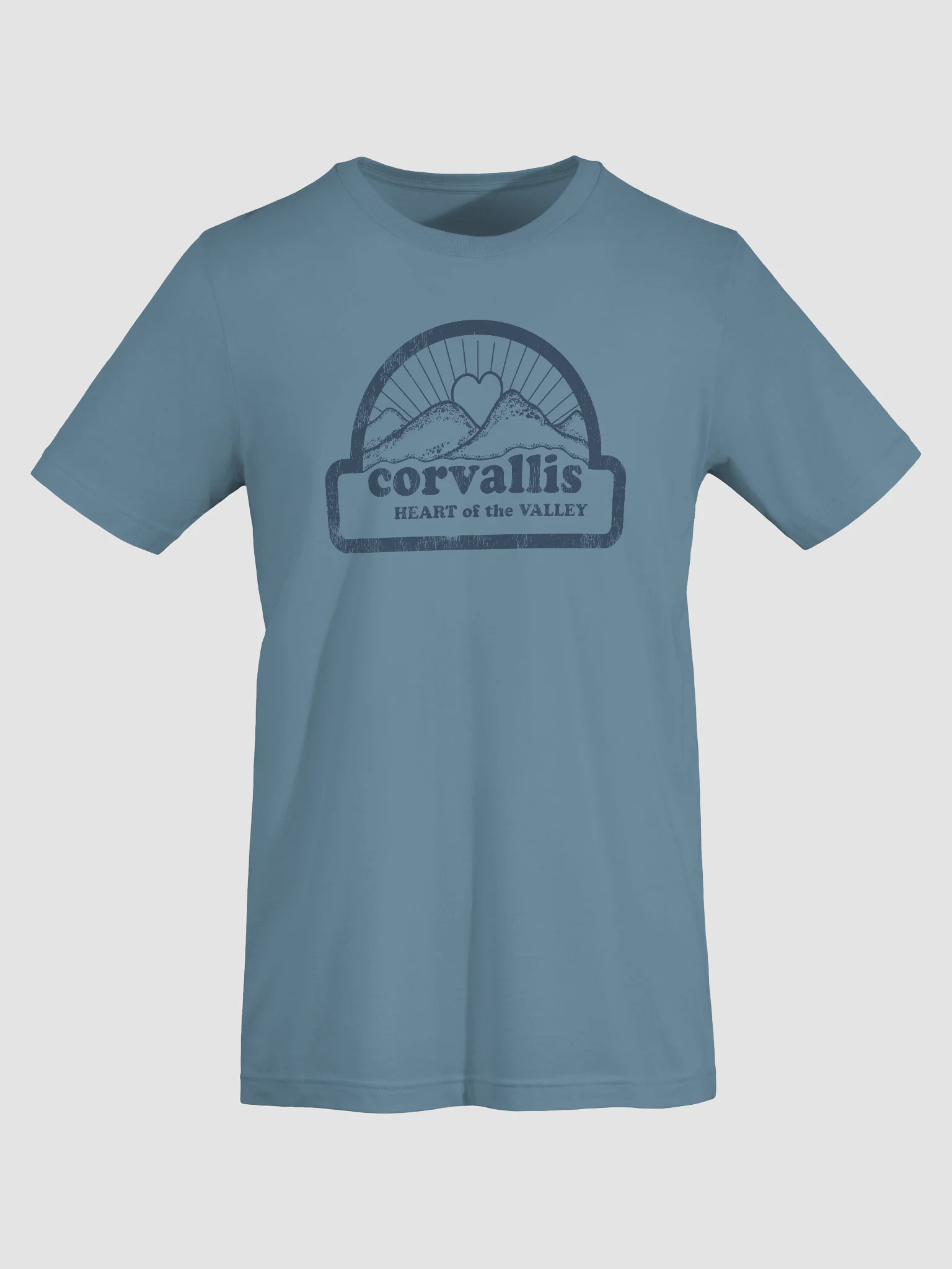 Corvallis Heart of the Valley T-shirt (Blue) product image (7)