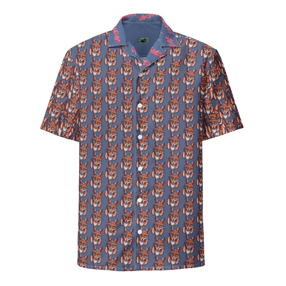 Mullet Fox All Over Print Hawaiian Tee - July 4th product image (5)