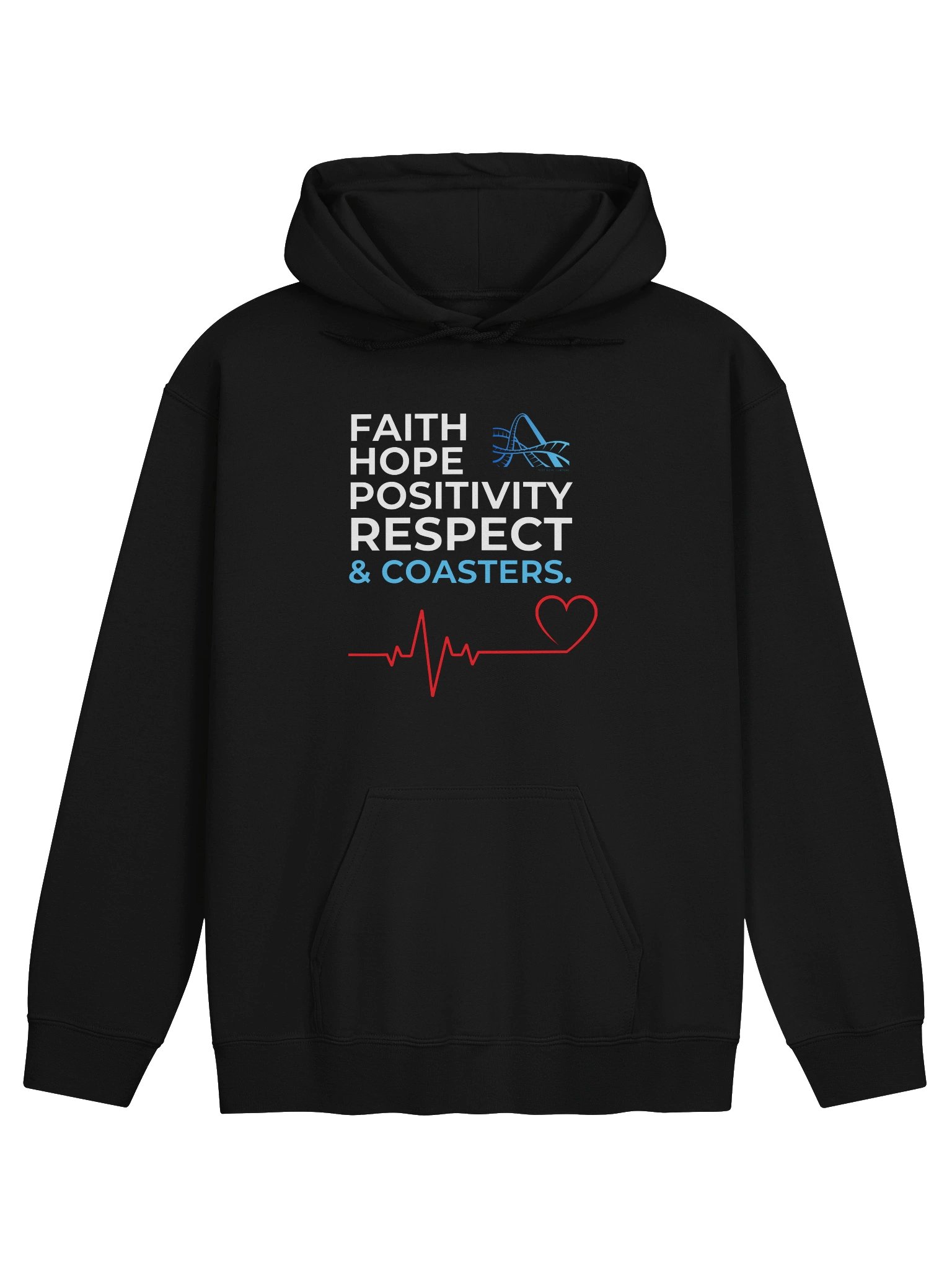 Faith, Hope, Positivity, Respect & Coasters Hoodie product image (1)
