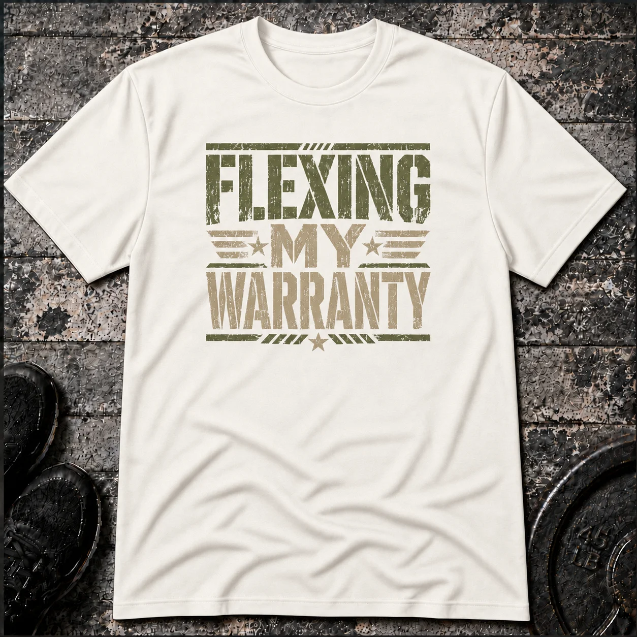 Flexing Warranty T-Shirt product image (1)