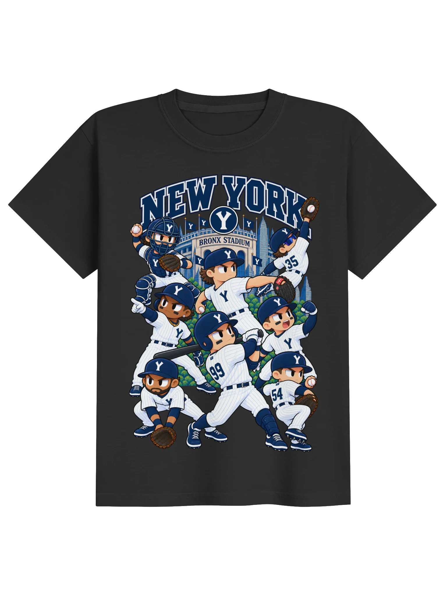 New York Bronx Baseball 2026 Animated Player T-Shirt - Kids product image (1)