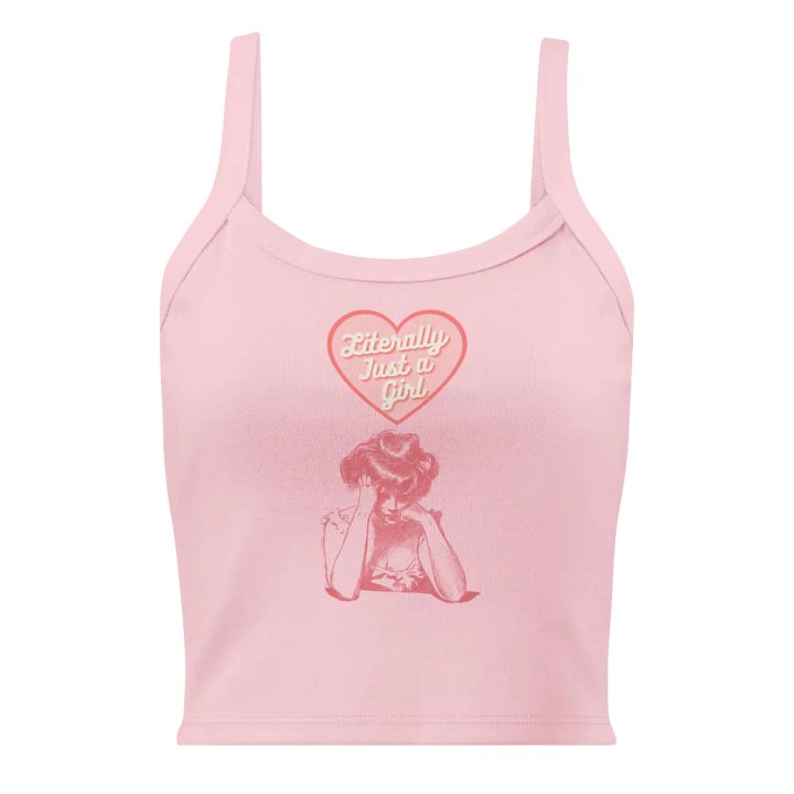 Literally Just a Girl Tank (Pink Print) product image (1)