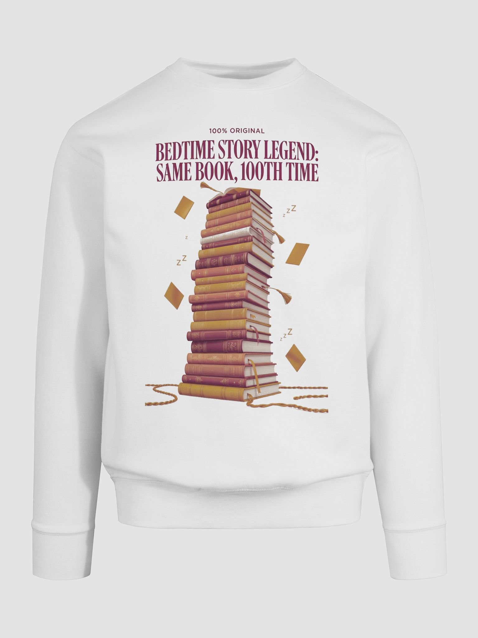 Bedtime Story Legend Sweatshirt, Same Book 100th Time Pullover, Funny Mom Gift product image (9)