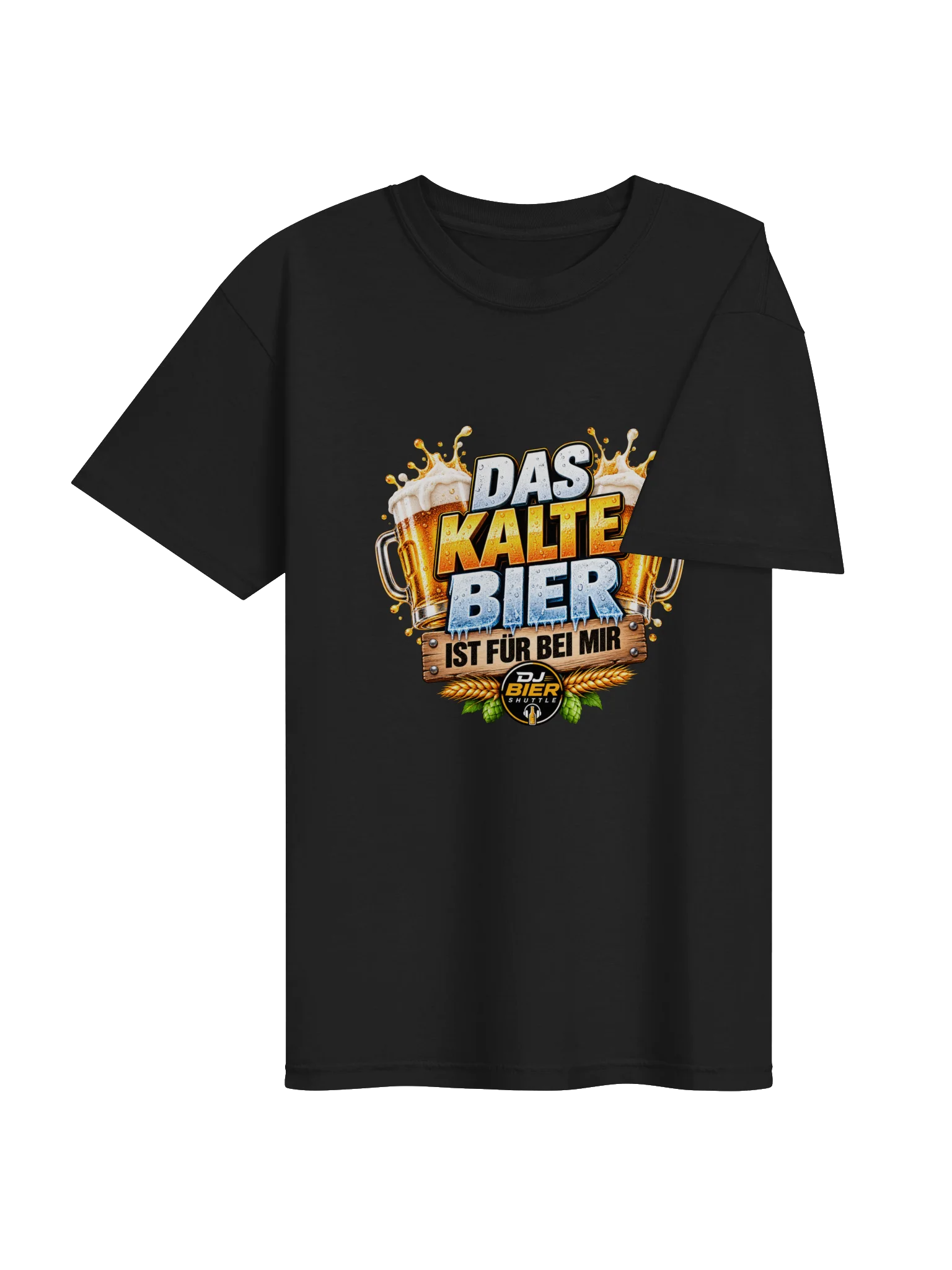 Das kalte Bier ist für bei mir (Schriftzug) T-Shirt product image (4)
