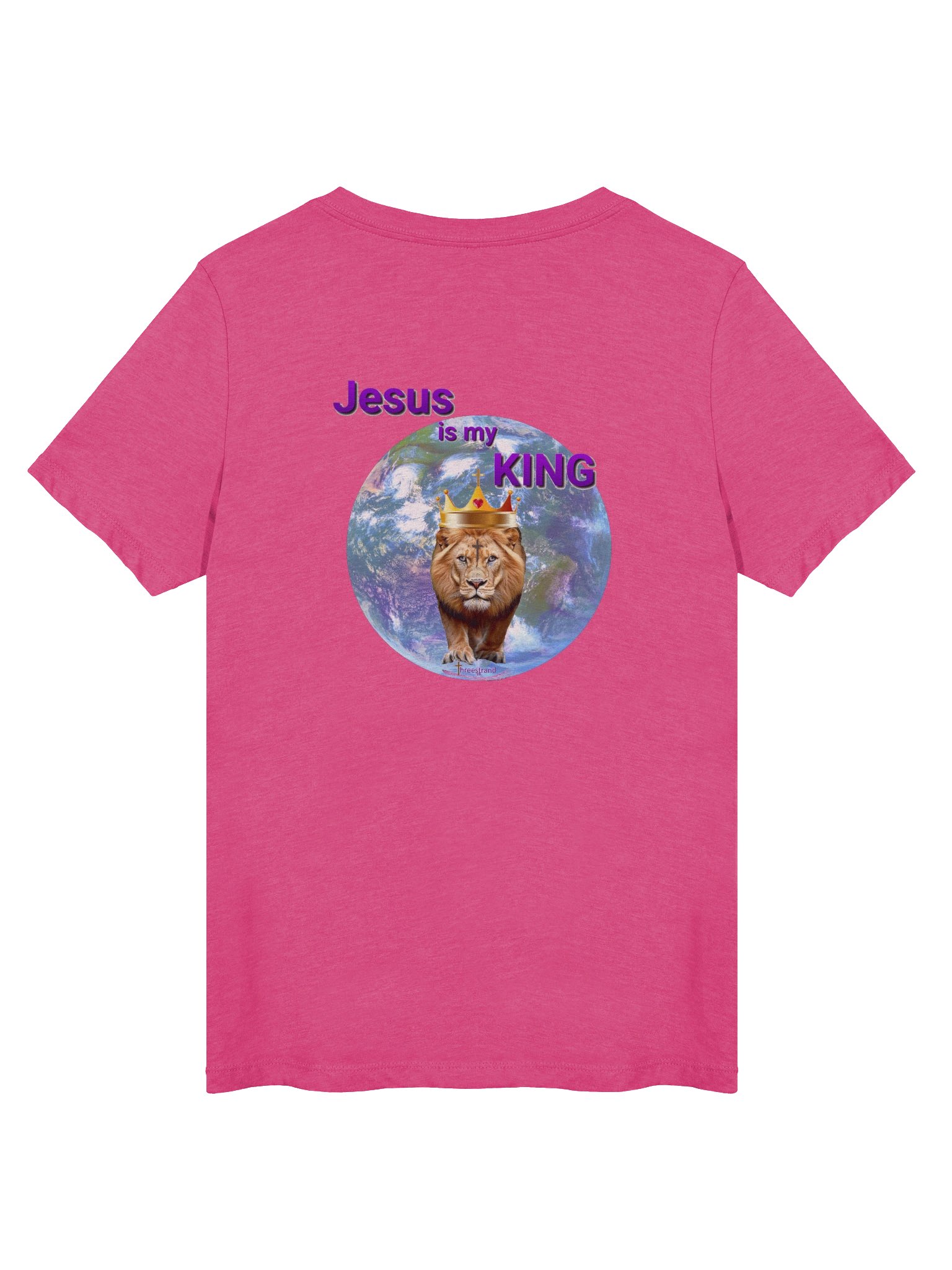 Jesus is my King Ladies V-Neck T-Shirt product image (37)