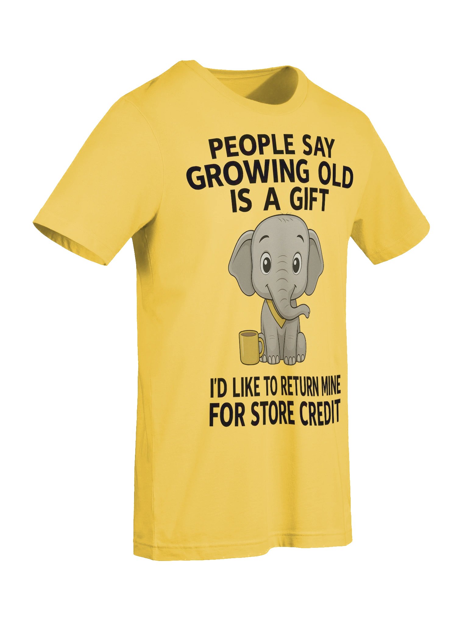Funny Elephant Growing Old Gift Return T-Shirt product image (10)