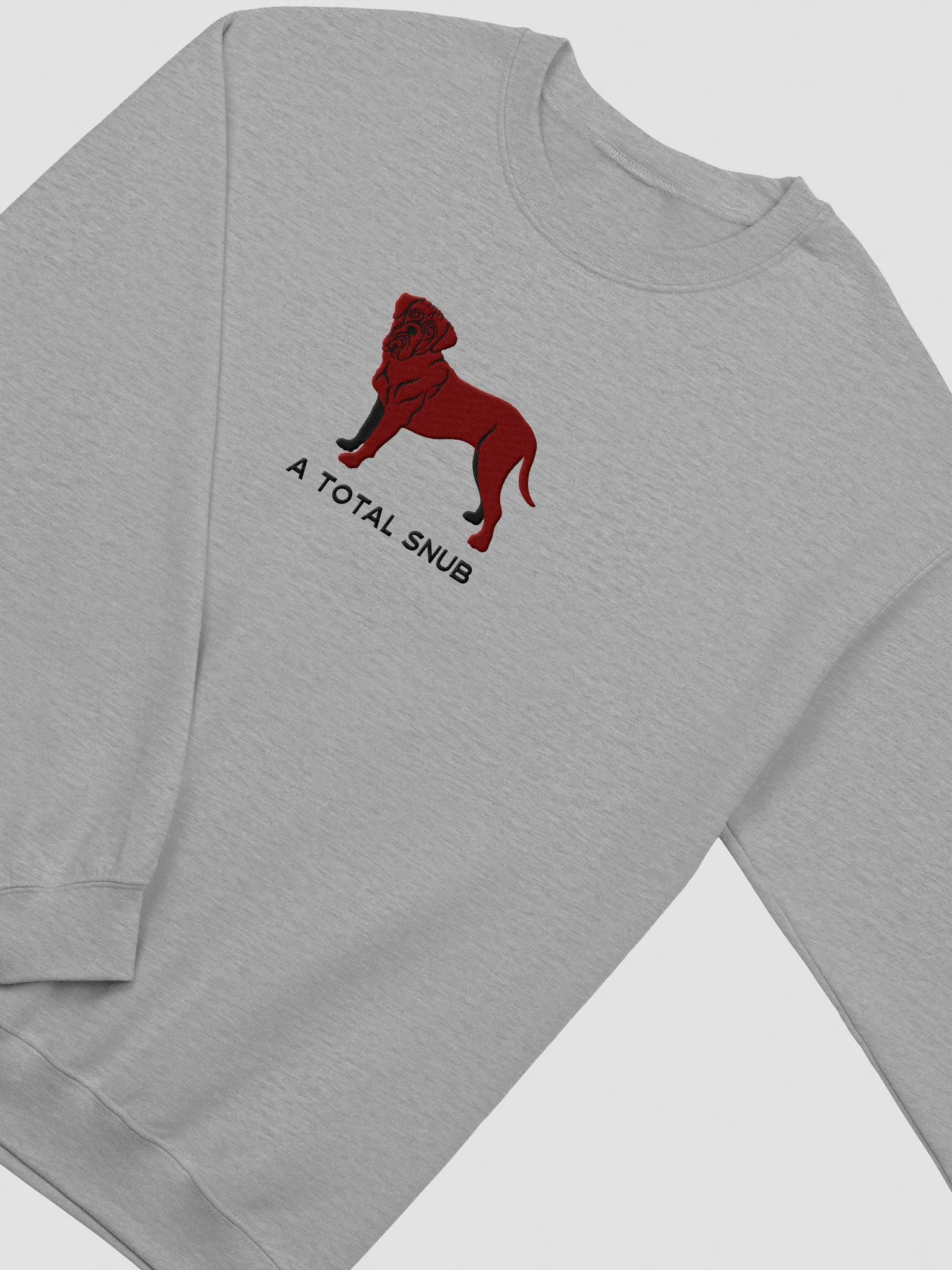 A Total Snub Sweatshirt (Embroidered) of a Dogue de Bordeaux(Chocolate) product image (6)