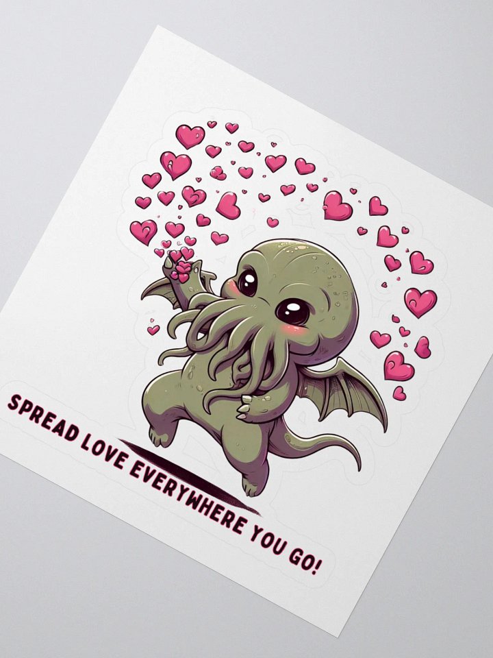 Spread Love Cthulhu Sticker! product image (2)