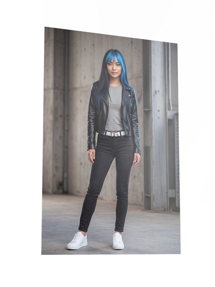 Blue-Haired Edge in Leather product image (5)