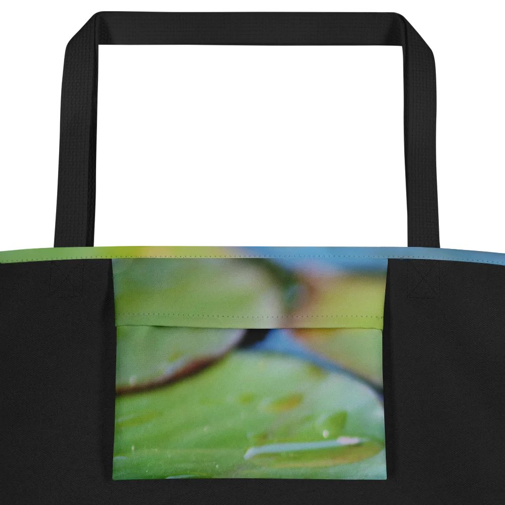 Large tote bag - Frog under lily pad product image (3)