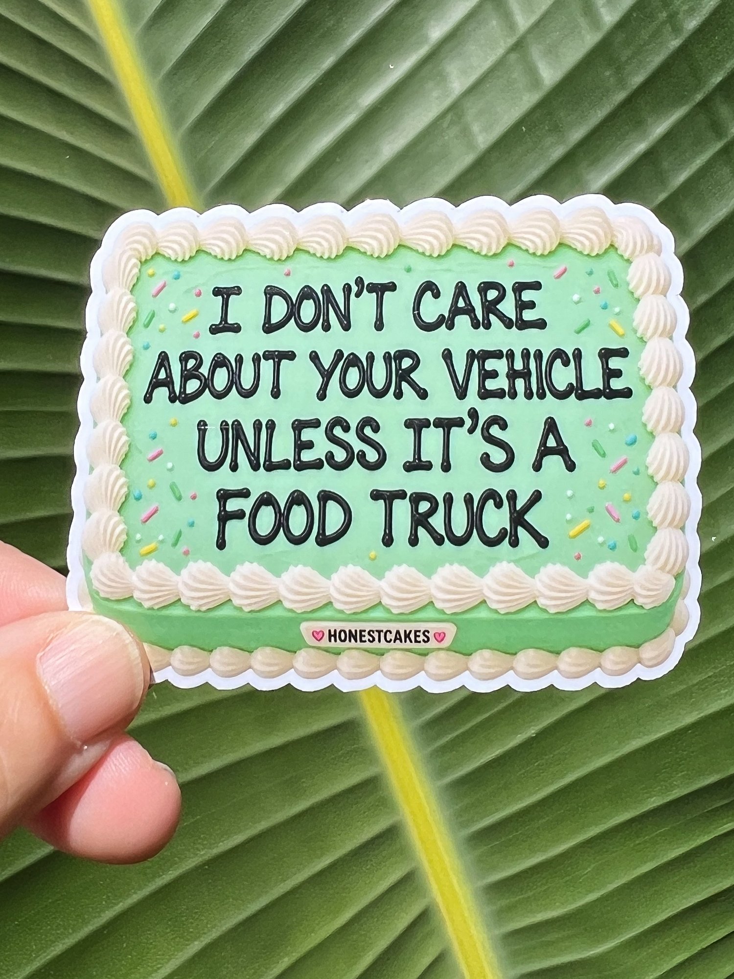 VINYL STICKER: I Don't Care About Your Vehicle Unless It's A Food Truck - FREE SHIPPING product image (1)
