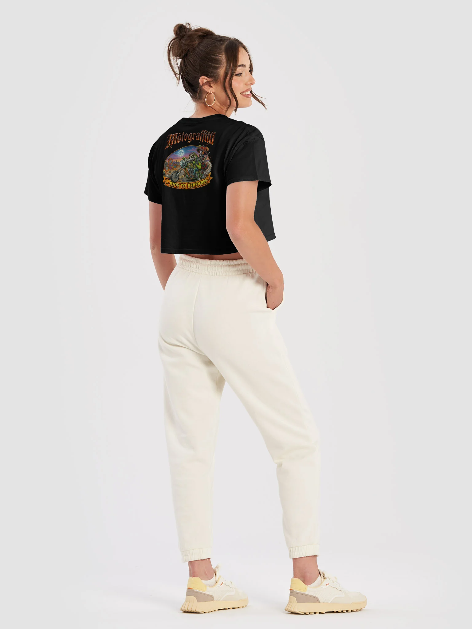 MötoGraffitti "A Ride to Remember" Crop Top product image (4)